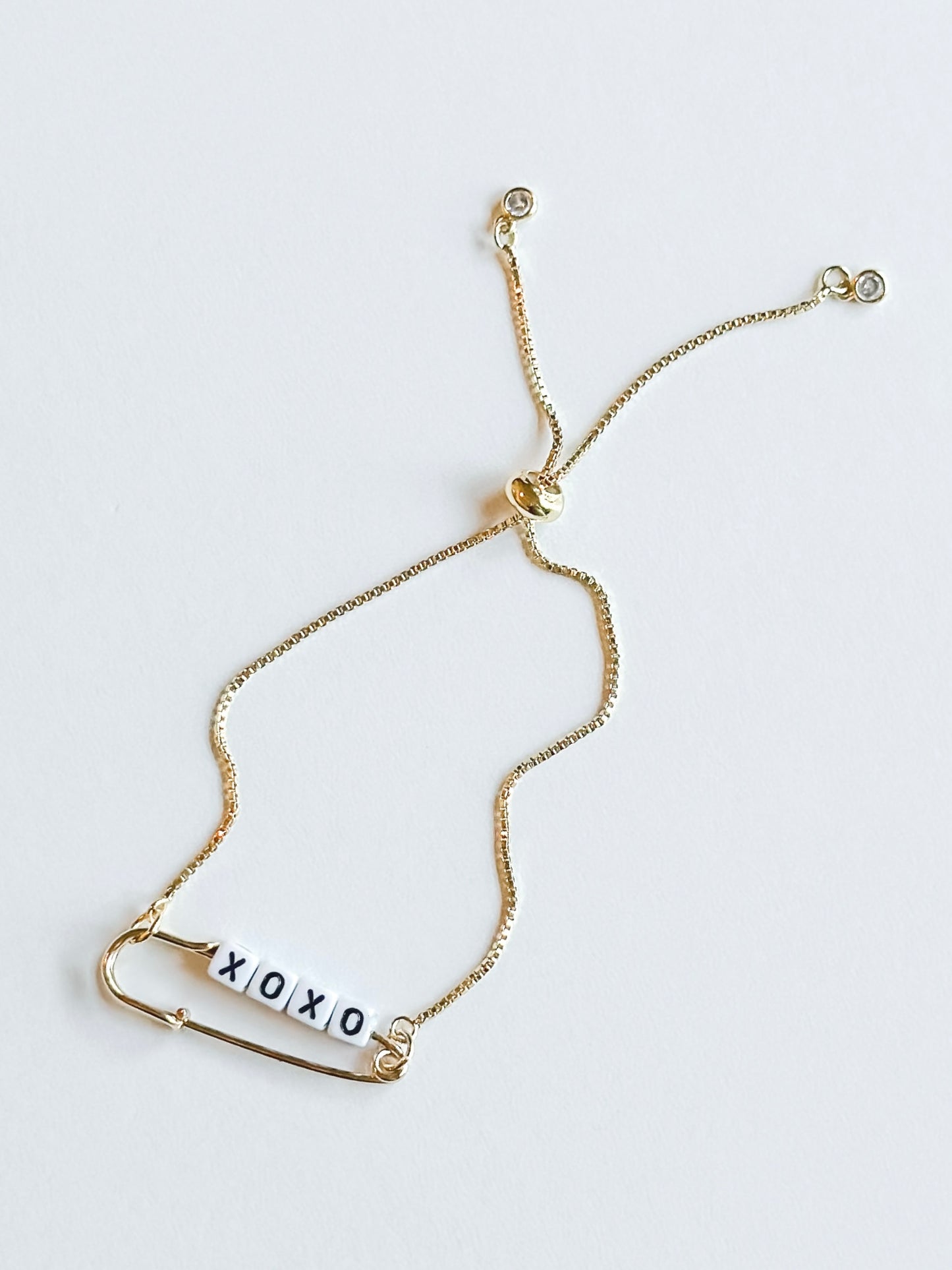 custom safety pin bracelet