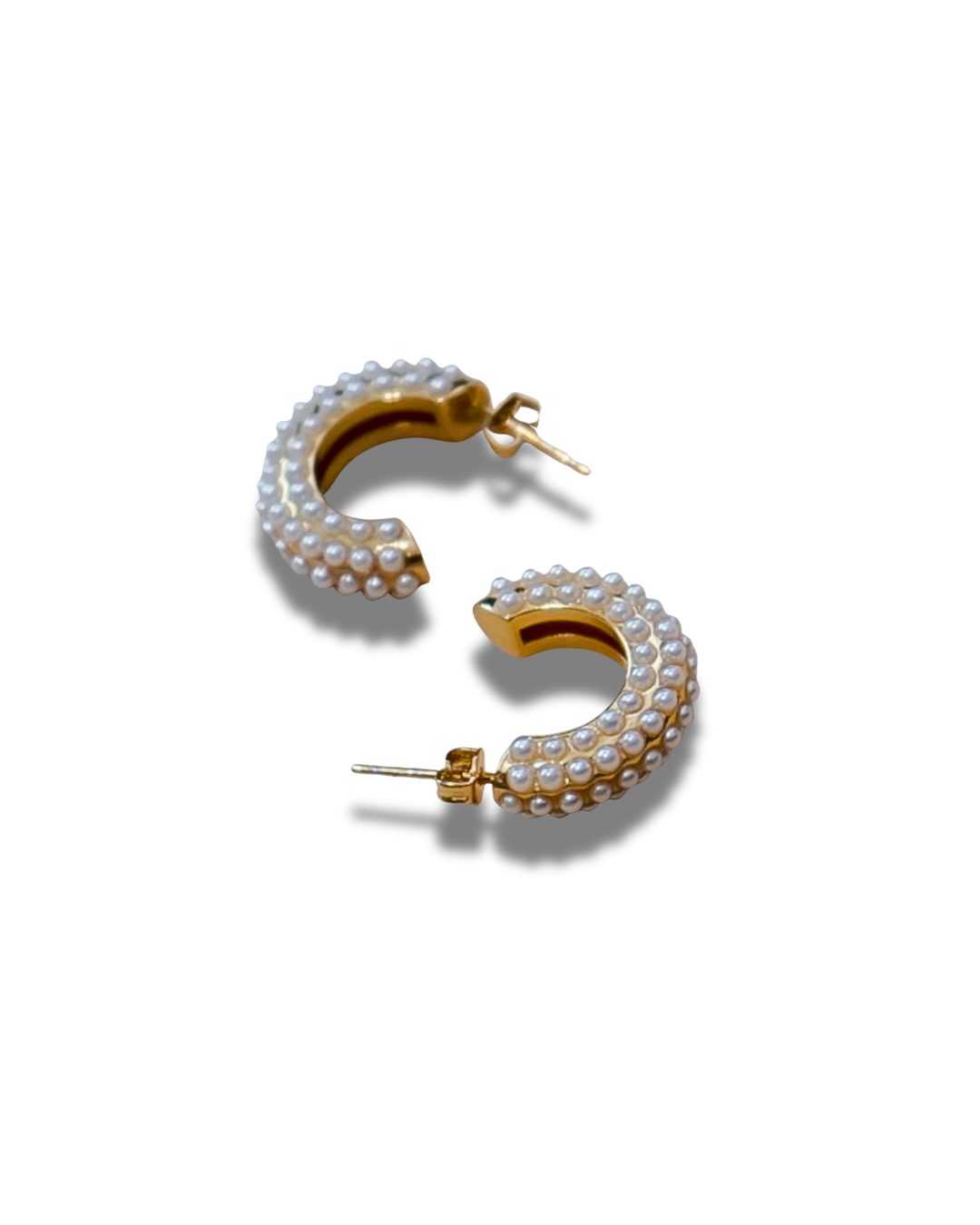 Pearl Hoop Earrings