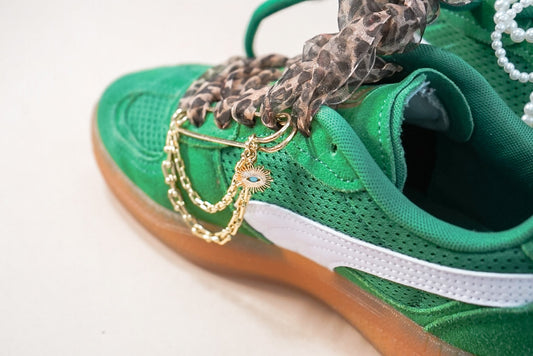 Evil Eye Safety Pin Shoe Swag