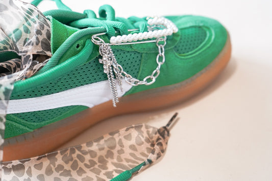 Cross Safety Pin Shoe Swag