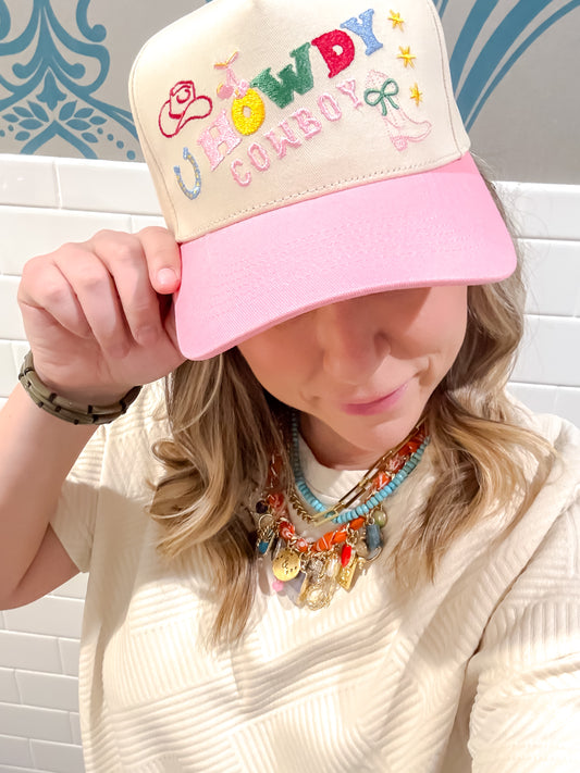 Howdy Cowboy Trucker Hat