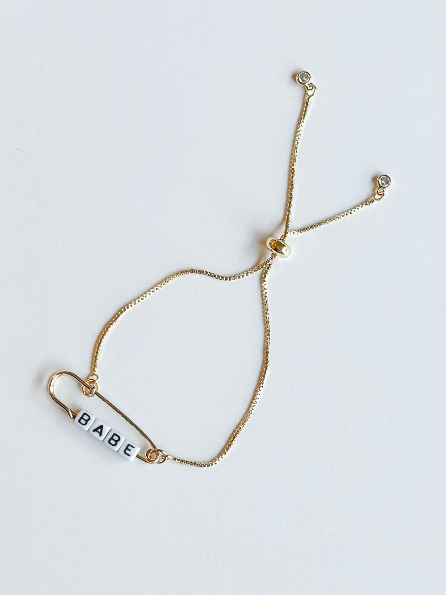 custom safety pin bracelet