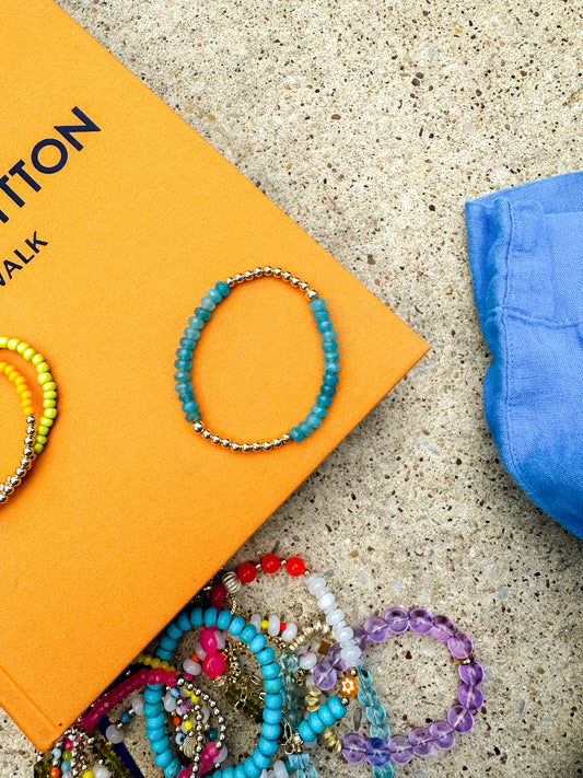 Ocean Blue Sprinkle Bracelet