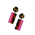 Pink Tortoise Earrings