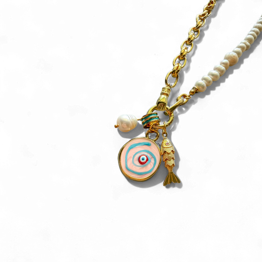 Sun Sea & Love Necklace
